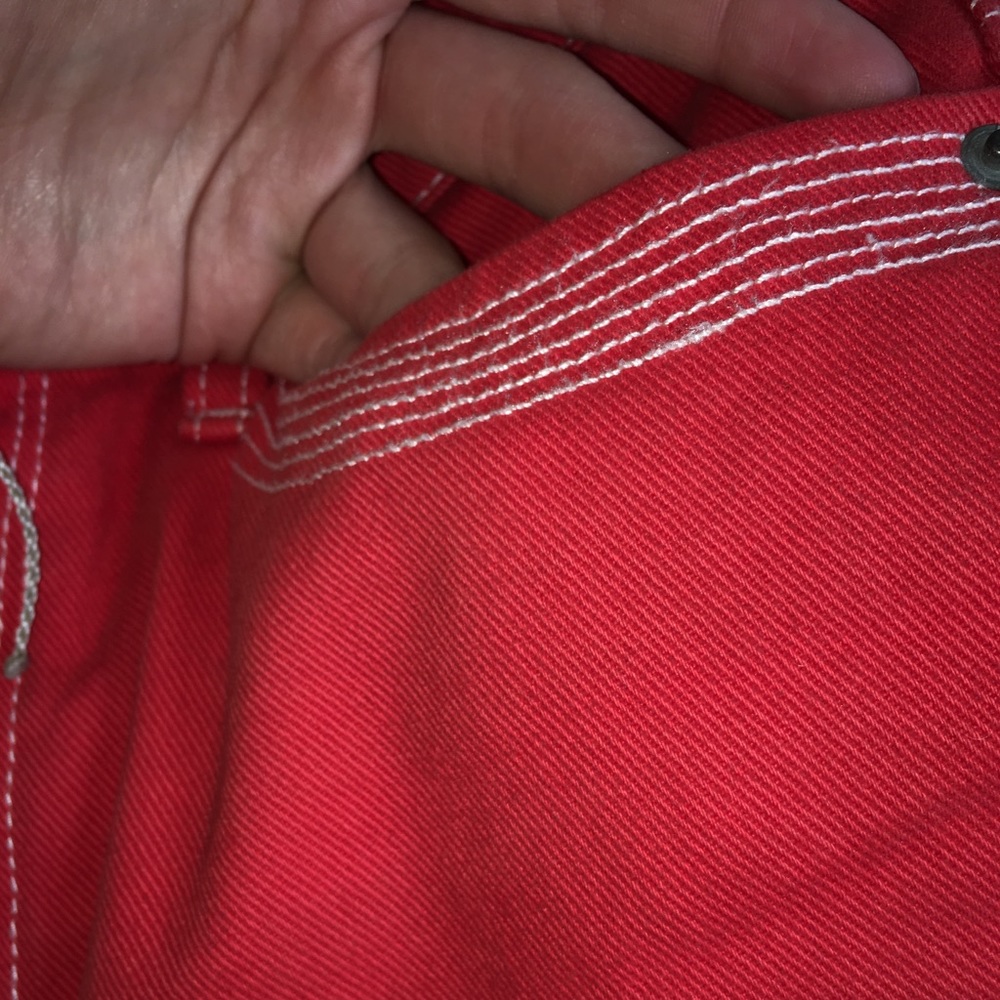 BDG Raspberry Red Shorts - Picture 4 of 4